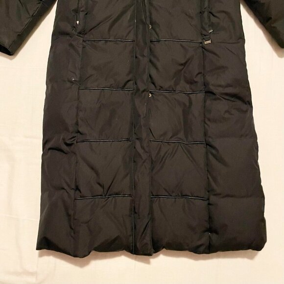 London Fog Womens Size XS Long Puffer Jacket Coat Flaws - Picture 3 of 16